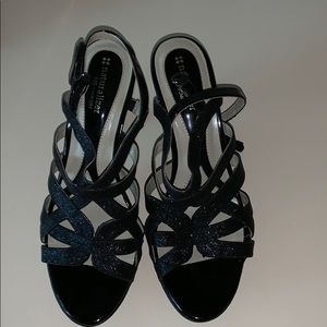 Naturalizer black sparkly heels